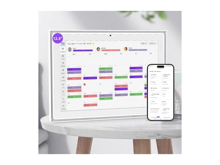 YEJOUMO 12.3 Inch Digital Calendar - Image 1