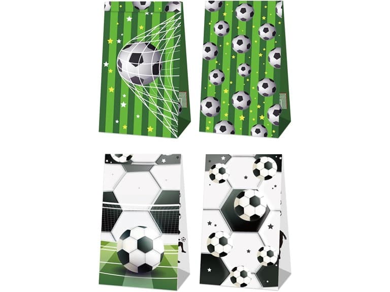 24 PC Soccer Party Candy Bag with Labels - Image 1