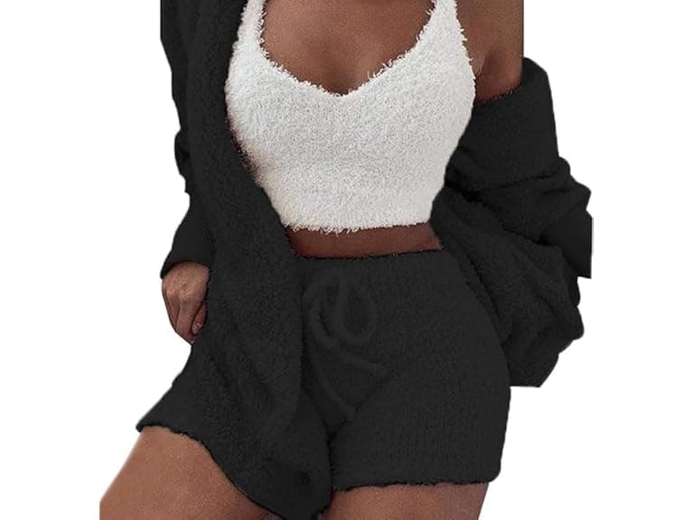 Womens Sherpa Fleece 3 Piece Outfit - Image 1
