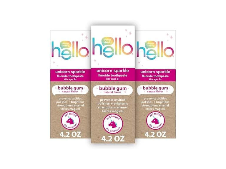 Hello Unicorn Sparkle Kids Toothpaste Fluoride - Image 1