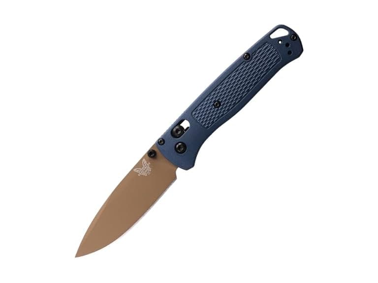 Benchmade Bugout Knife - Crater Blue Grivory - Cerakote Finish - Image 1