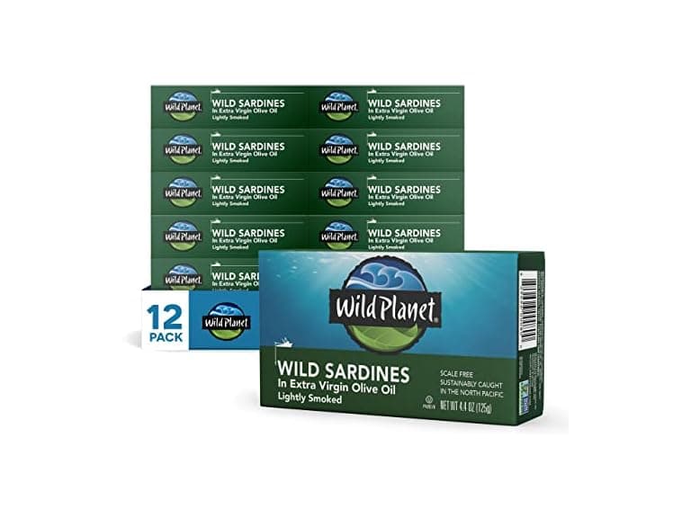 Wild Planet Wild Sardines in Extra Virgin Olive Oil, Lightly - Image 1
