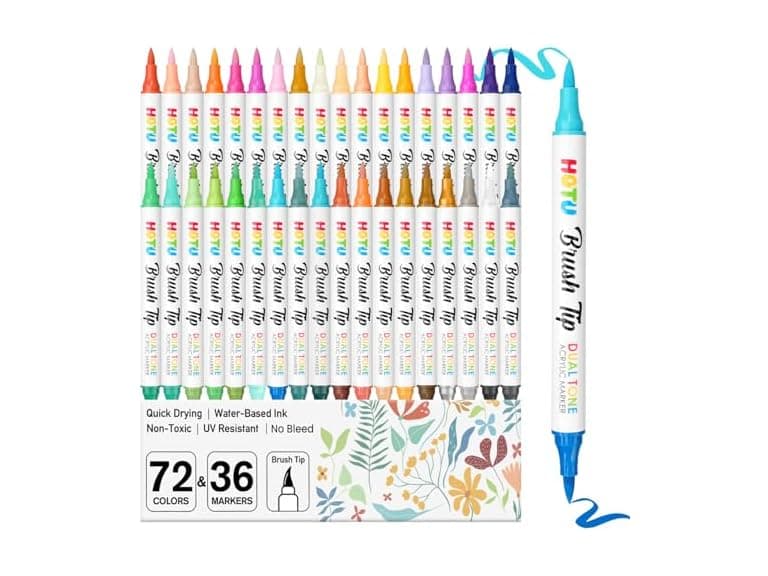 36 Set Dual-tip Acrylic Marker - Image 1