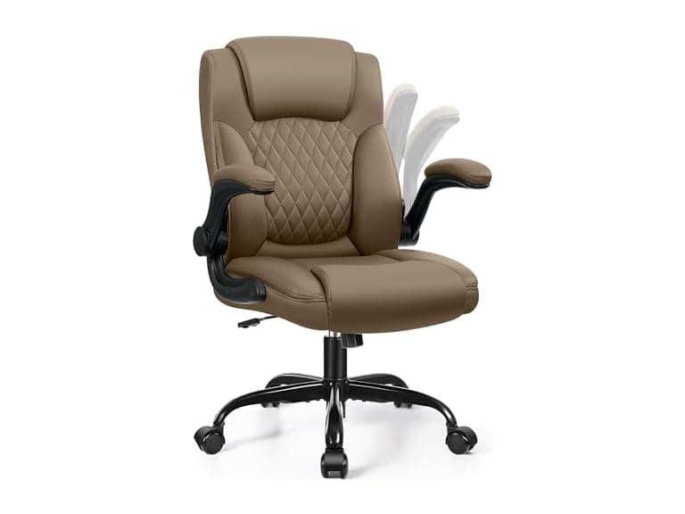Brick Attic W0893 Leather Office Chair with Wheels1 (Open Box) - Image 1