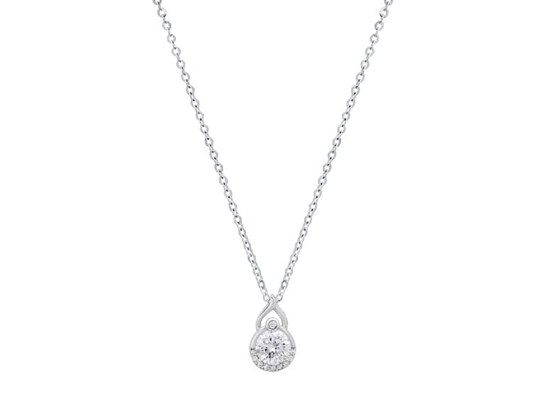 Moissanite Diamond Infinity Necklace - Image 1