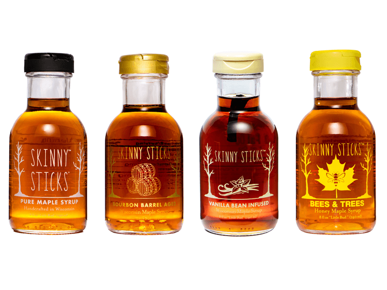 4-Pack Skinny Sticks Maple Syrup Variety, 8 oz. - Image 1