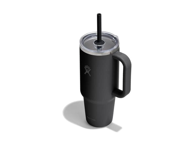 Hydro Flask 40oz Clear Lid Travel Tumbler -Black - Image 1