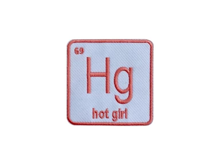 Hot Girl Hg 3'' Iron On Embroidered Patch - Image 1