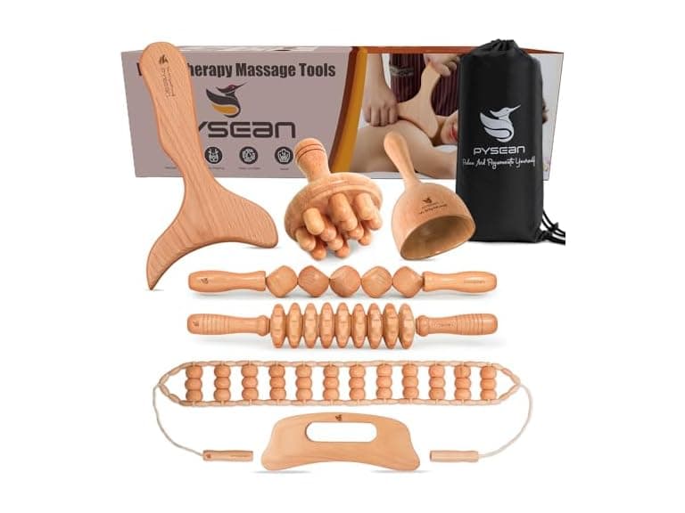Wooden Massage Tool Set, 7-Piece Body - Image 1