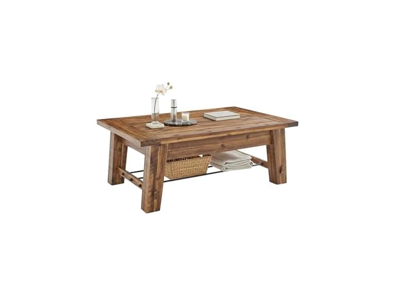 Alaterre Durango 48in Coffee Table Wood - Image 1