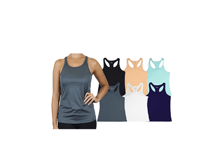 5Pk Asst Womens Active Racerback Tank (S-3XL) - Image 1
