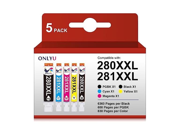 ONLYU Cartridges 5 Pack 2281XXL Canon