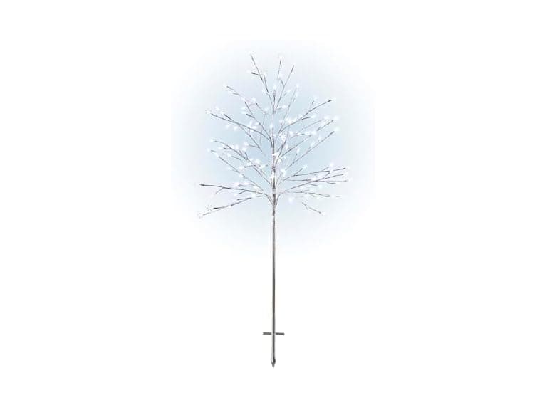 58"H Indoor/Outdoor Frosty Christmas Snowflake Tree - Image 1