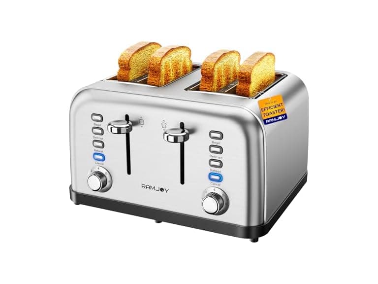 4 Slice Toaster with Dual Controls - Image 1