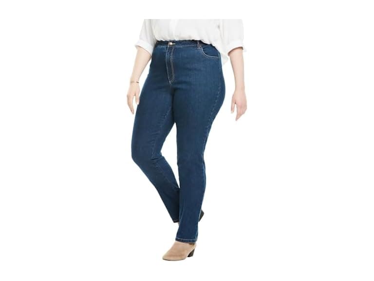 Woman Within Women (24) Stretch 5-pocket Jeans - Image 1