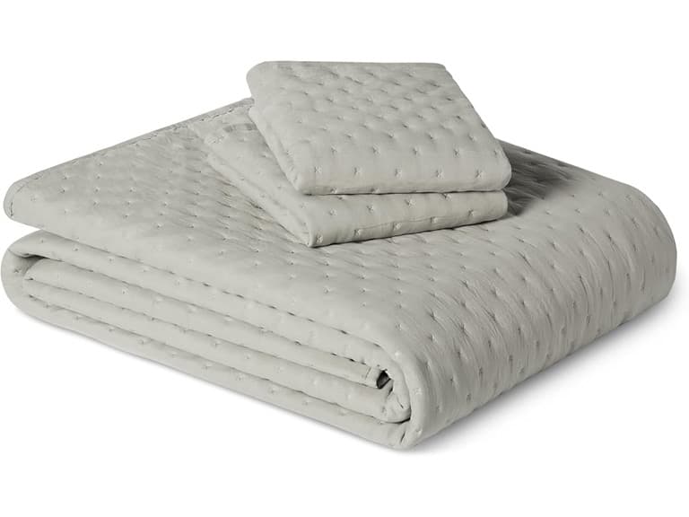 Amazon Basics Brushed Microfiber Quilt Set - Image 1
