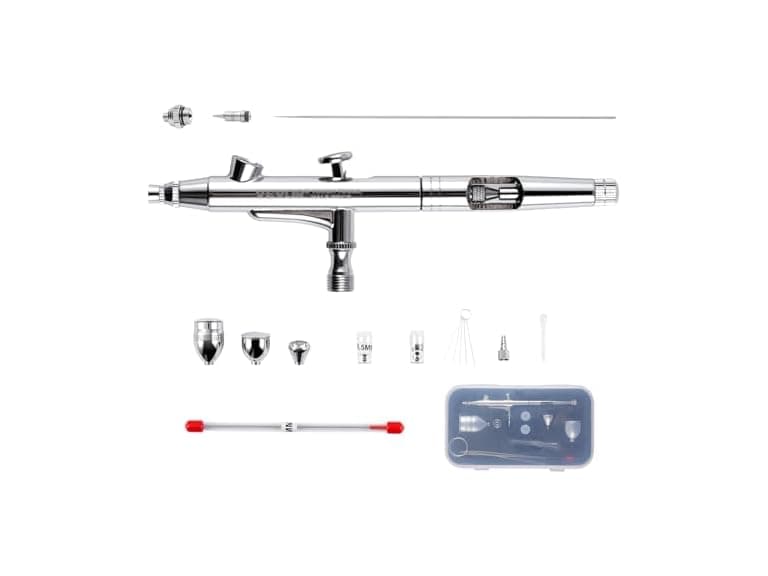 Airbrush Gun, Dual Action Gravity Feed with 0.3