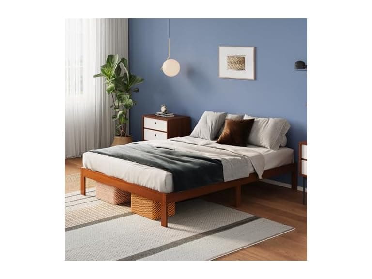 Avenco 12in Wood Platform Bed Queen - Image 1
