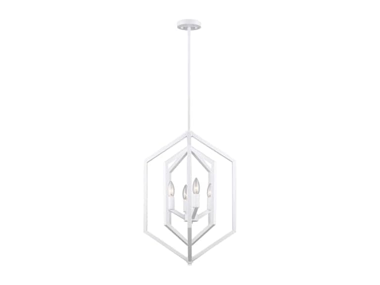 Canarm Netto Chandelier, Matte White Color - Image 1