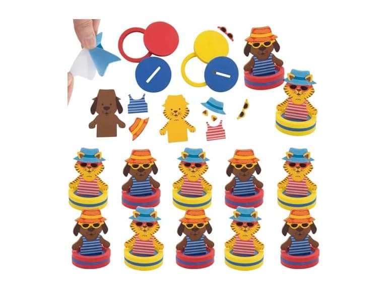 Inner Tube Animal Craft Kit, Makes 12 - Image 1