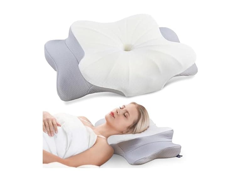 Safotad Cervical Neck Pillow w/Case - Image 1