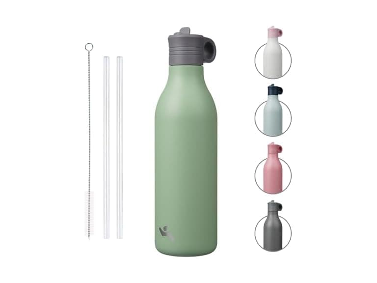 25oz SS Water Bottle Macaron Green - Image 1