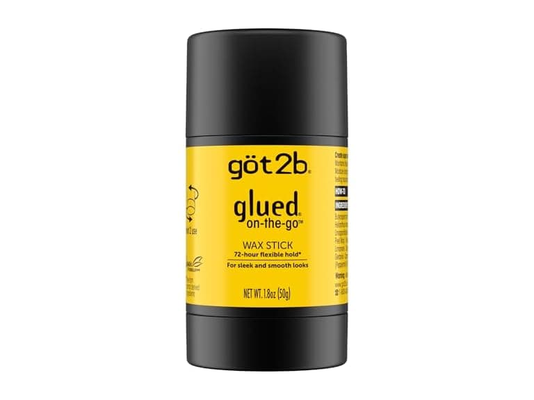 got2b glued on-the-go wax stick, 1.8oz, sleek and slick styles, style your hair without the crunch, helps control frizz - Image 1