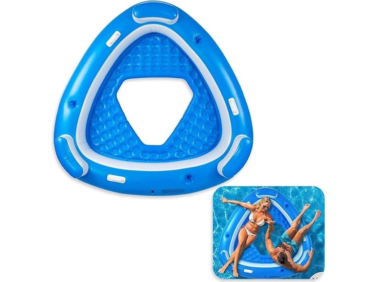 Inflatable Floating Island Pool Lounge - Image 1