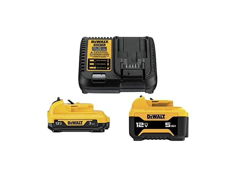 DEWALT DCB135C 12V 3Ah/5Ah Batteries and Charger - Image 1