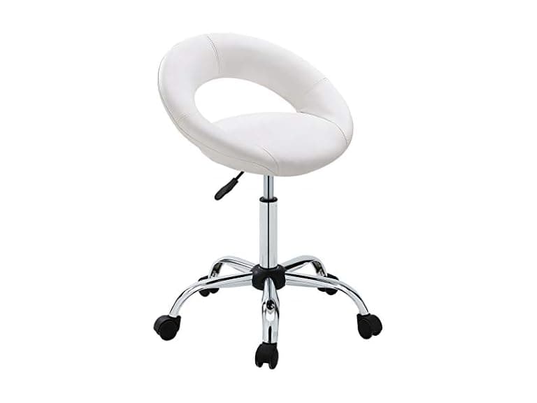 Duhome White Adjustable Task Chairs - Image 1