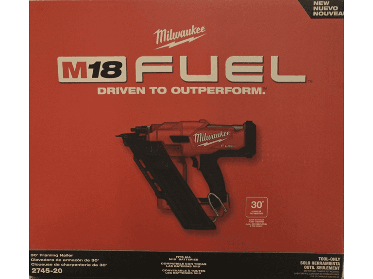 Milwaukee 2745-20 M18 3-1/2in  30-Degree Framing Nailer - Image 1