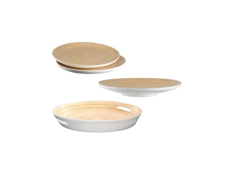 LEXA 4-Piece Handcrafted Bamboo Serving Set - Image 1