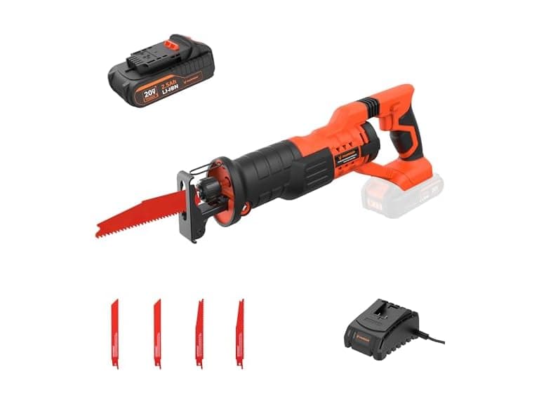 PARRIOR 20V Cordless Reciprocating Saw - Image 1
