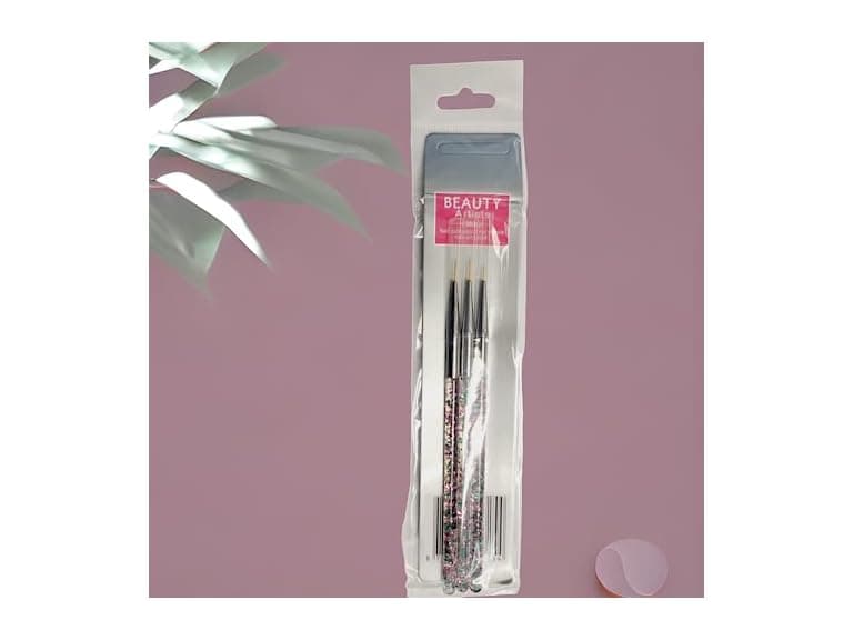 Beauty Artist 3 Piece Nail Art Liner Bru
