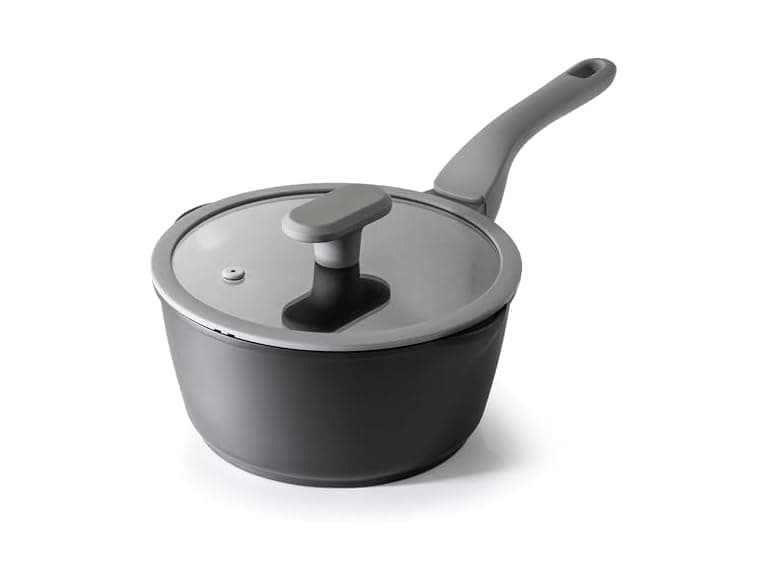 PRICUSIS Nonstick Saucepan with Lid, 2.7 Quart - Image 1