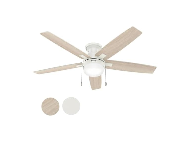 Hunter Fan 52 Inch White Indoor Ceiling Fan - Image 1