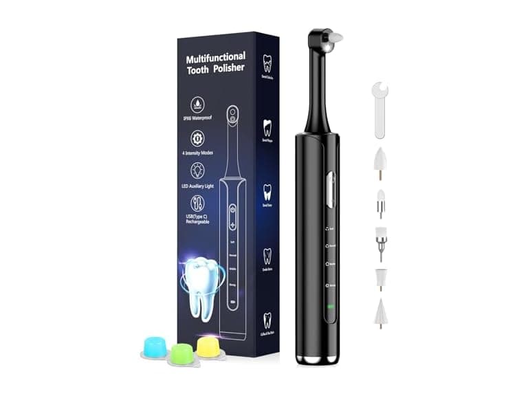 Rechargeable Tooth Polisher Black - Image 1