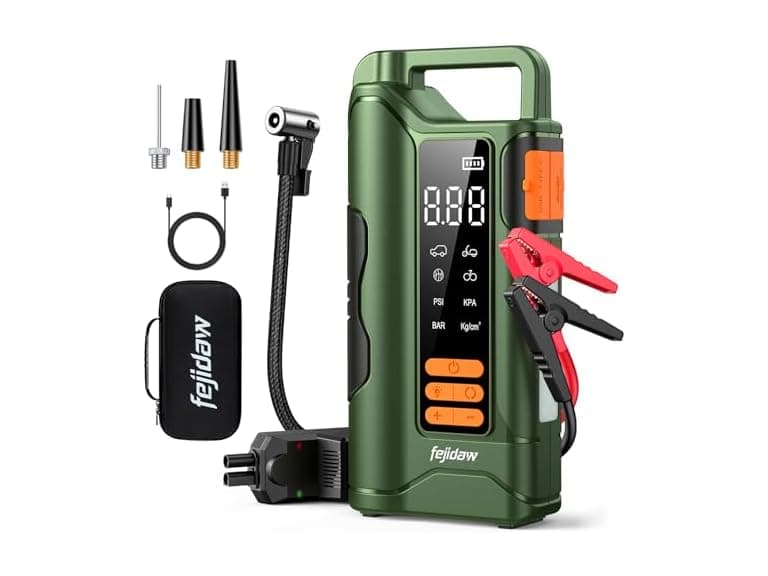 fejidaw Jump Starter with Air Compressor