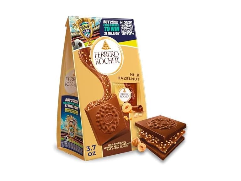 Ferrero Rocher Milk Hazelnut Squares 3.7oz - Image 1