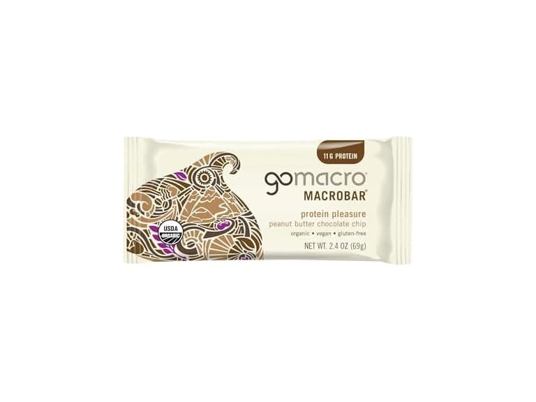 GoMacro, Protein Pleasure Bar, Peanut Butter Chocolate Chip, 2.4 oz - Image 1