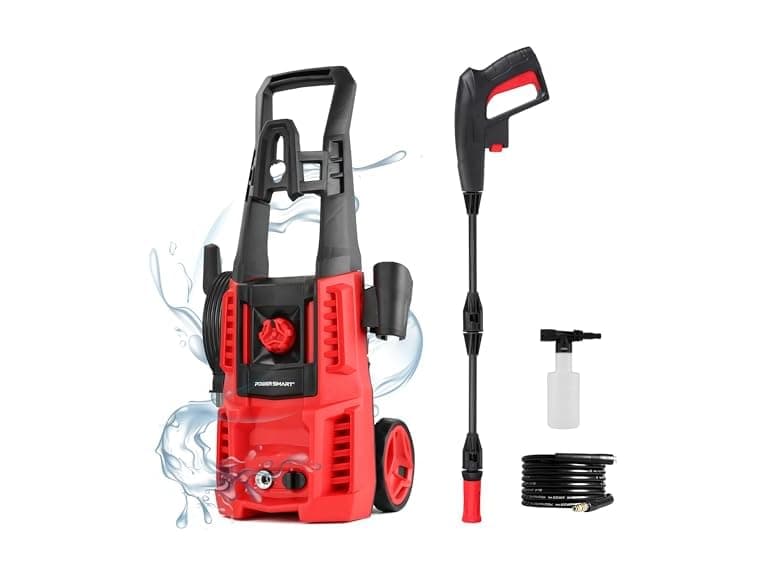 Electric Pressure Washer, 1850 PSI Max,1.0 GPM, 5" Wheels, 18M Cord - Image 1