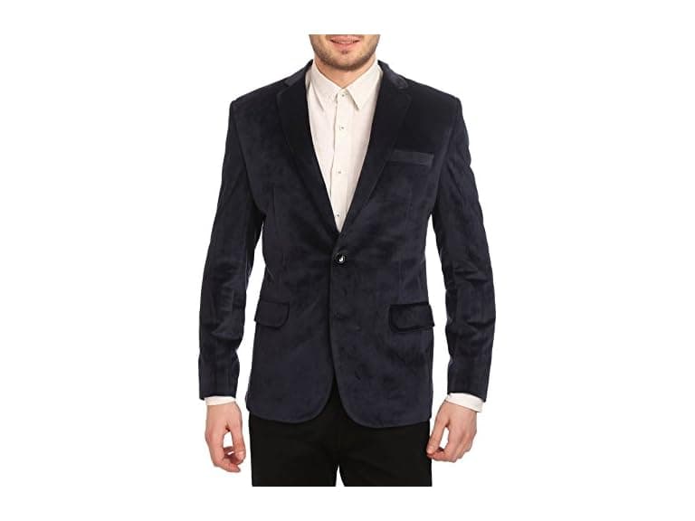 Wintage Men (52) Cotton Velvet Solid Party Blazer - Image 1