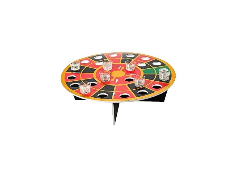 Casino Roulette Wheel Shot Glass Holder, 13 Piece - Image 1