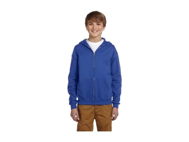 Jerzees Men (L) Youth Oz. NuBlend® Full-Zip Fleece - Image 1