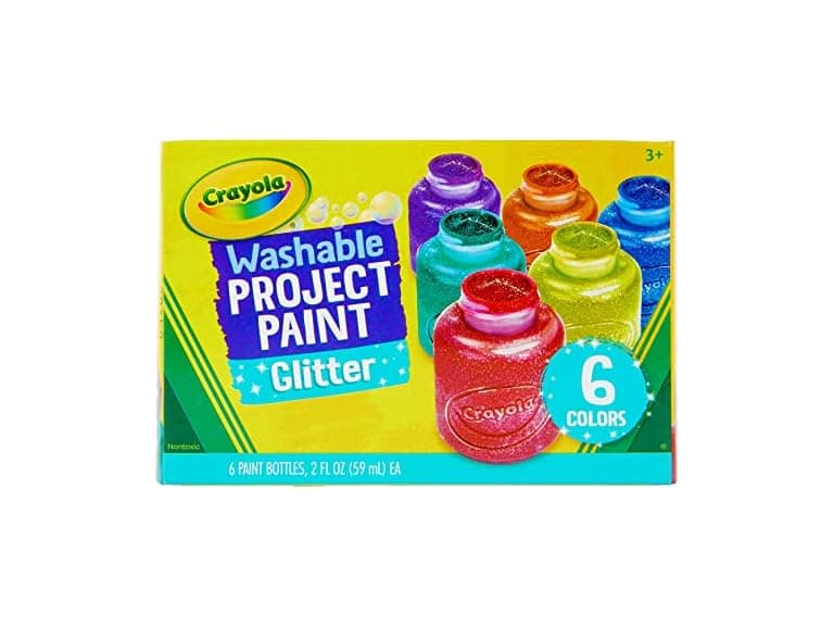 Crayola Washable Glitter Paint 6 Count - Image 1
