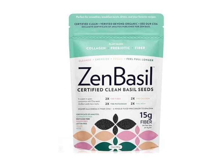 Zen Basil Seeds | edible basil seeds 14 oz. - Image 1