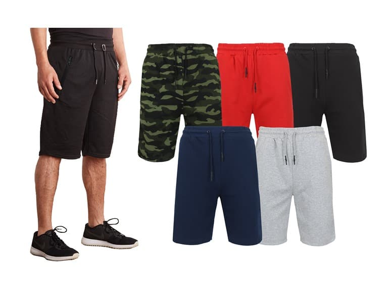 5Pk Mens Classic T/F Jogger Shorts (S-2XL) - Image 1