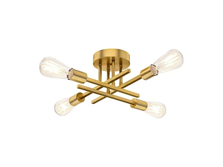 TOBUSA 4-Light Modern Sputnik Chandelier - Image 1