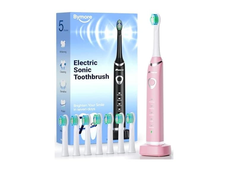 Bymore Electric Toothbrush, Pink - Image 1