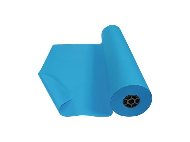 Colorations DSBB Bright Blue Dual Surface Paper Roll 36" x 1000' (1 Roll) - Image 1